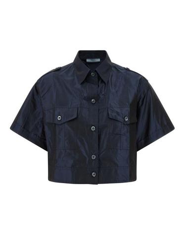 [해외직구] 26SS 프라다 블라우스 PR325791BM NAVY