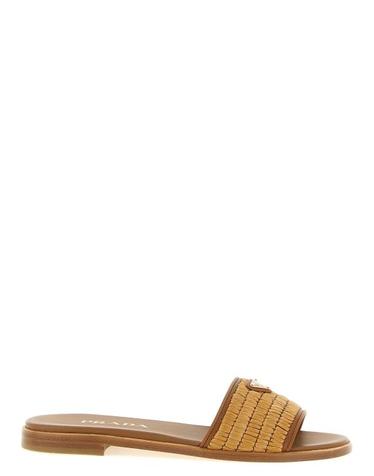 [해외직구] 26SS 프라다 뮬 슬리퍼 PR333761BM BROWN