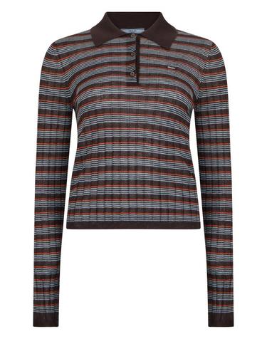 [해외직구] 26FW 프라다 스웨터 P24G3ASOOO6289 F05OH STRIPPED
