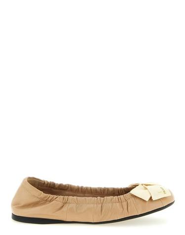[해외직구] 26SS 프라다 플랫 슈즈 PR327872BM BEIGE