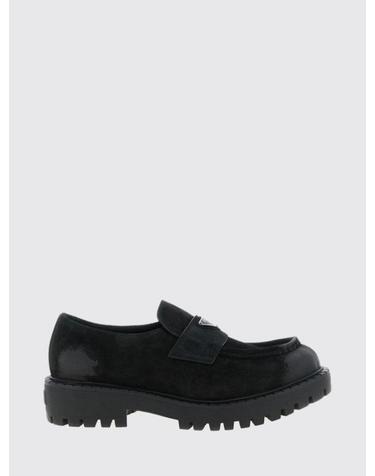 [해외직구] 26FW 프라다 스웨이드 청키 로퍼 2DE151FG0010B2 F0002 Black
