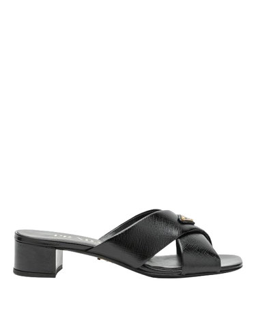 [해외직구] 26SS 프라다 뮬 슬리퍼 1XX7880353A9S Black