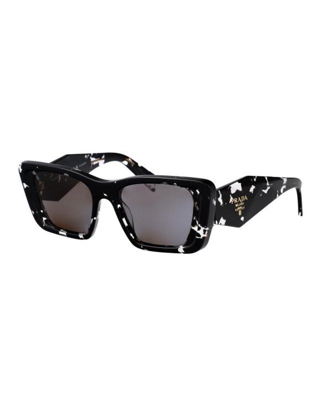 프라다 [해외직구] 25SS 프라다 선글라스 0PR08YS 15S5Z1 BLACK CRYSTAL TORTOISE 착용컷