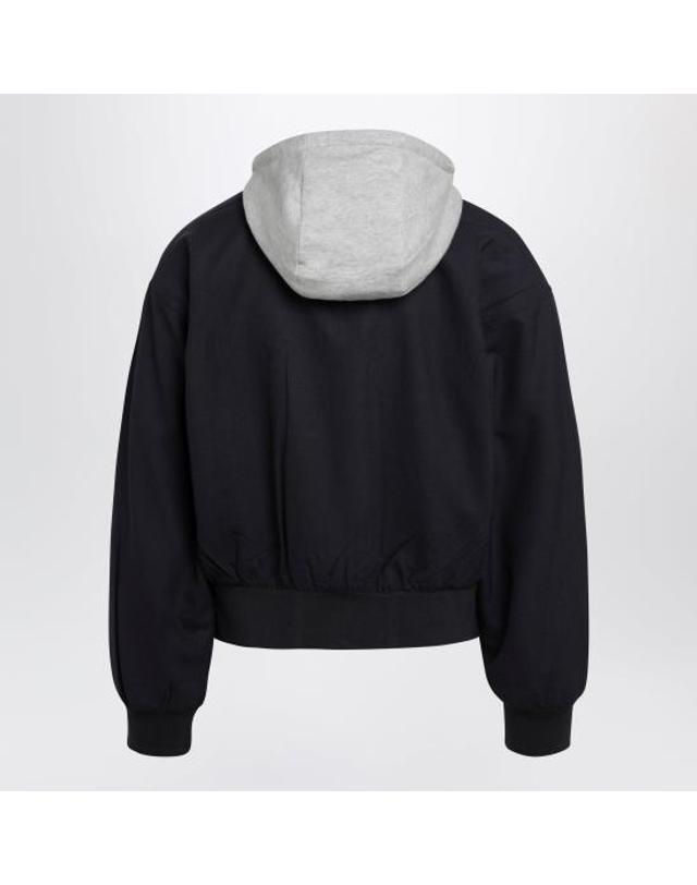 프라다 [해외직구] 26SS 프라다 자켓 SGD079OOO1W2G F0124 BLUE 착용컷