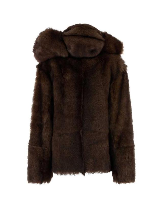 프라다 [해외직구] 25FW 프라다 시어링 자켓 58A253SOOO15PF F0343 BROWN 착용컷