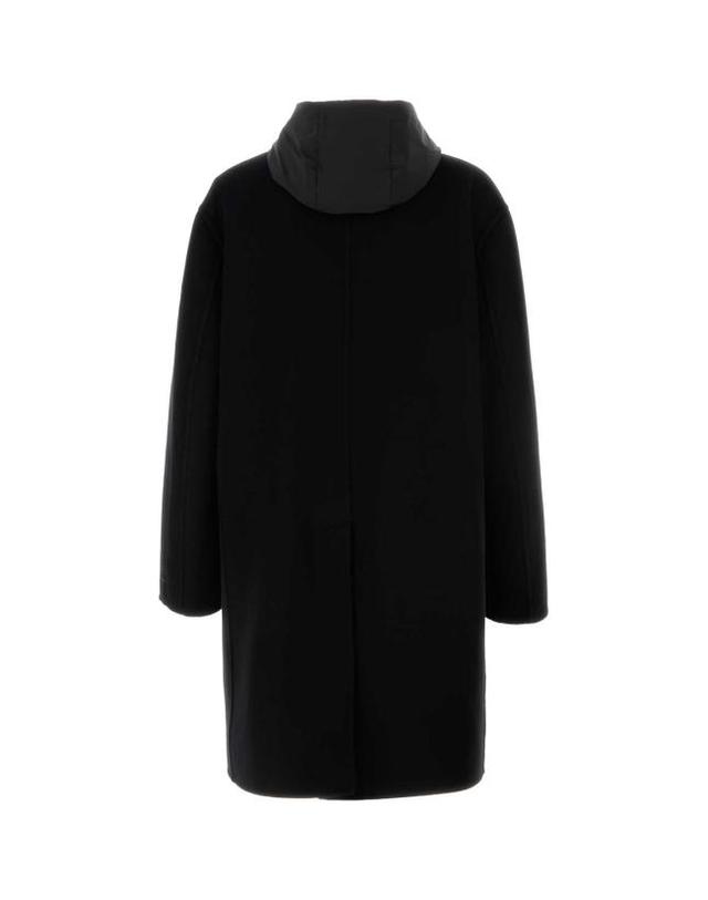 프라다 [해외직구] 25SS 프라다 코트 UC524DSOOO15UZ F0002 BLACK 착용컷