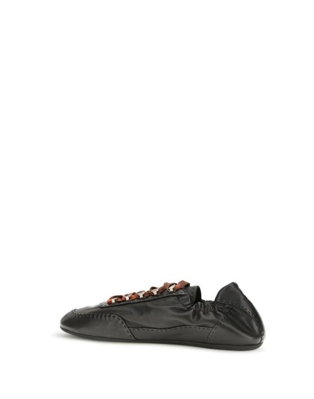 프라다 [해외직구] 26FW 프라다 컬랩스 앤틱 나파 레더 스니커즈 2EE490FG0002HKD BLACK 착용컷