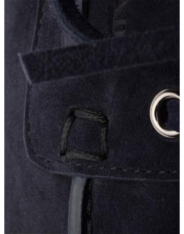 프라다 [해외직구] 26SS 프라다 레이스업 보트 슈즈 2EG503103 FG001F0008 NAVY 착용컷