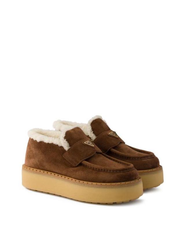 프라다 [해외직구] 26FW 프라다 부츠 1D717NJFTFZD50F0324 BROWN 착용컷