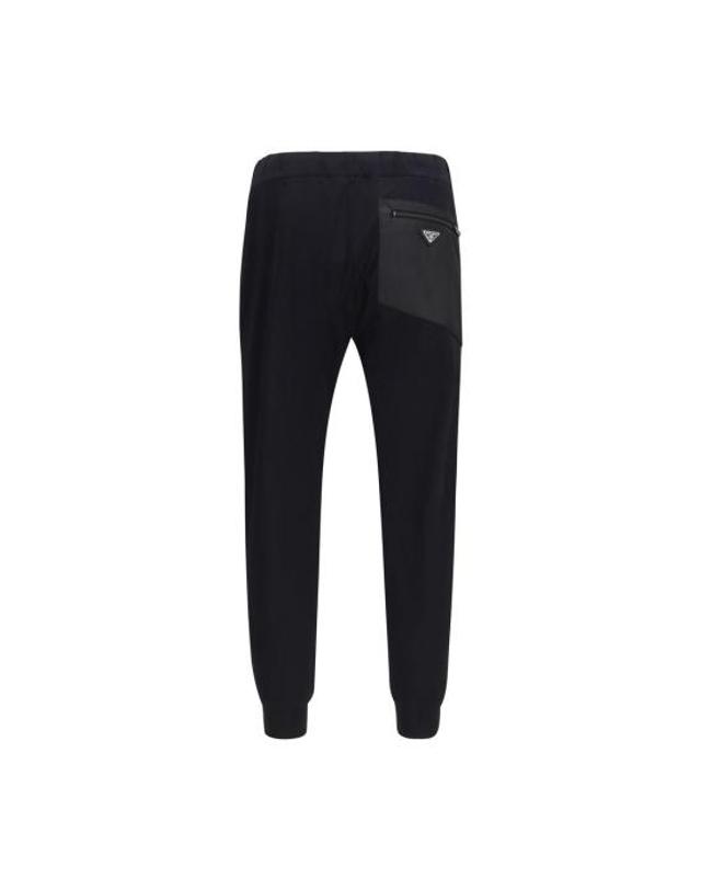 프라다 [해외직구] 26SS 프라다 트레이닝 조거 팬츠 PRUJP209SWMO152ZF0002BB BLACK 착용컷