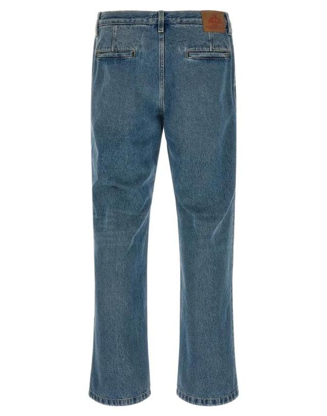 프라다 [해외직구] 26SS 프라다 데님 팬츠 PR327775BM BLUE 착용컷