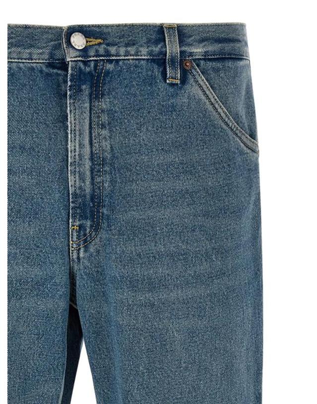 프라다 [해외직구] 26SS 프라다 데님 팬츠 PR327775BM BLUE 착용컷