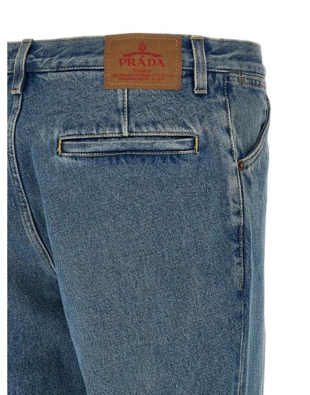 프라다 [해외직구] 26SS 프라다 데님 팬츠 PR327775BM BLUE 착용컷