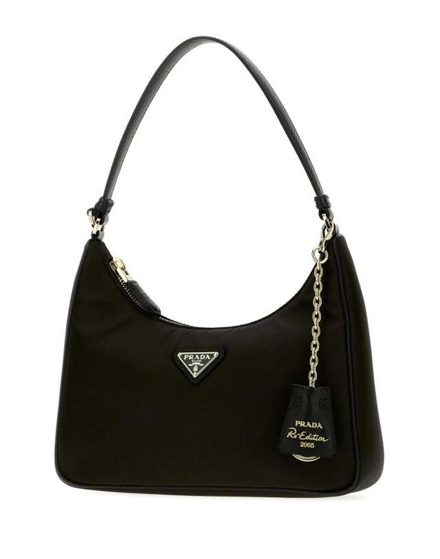 프라다 [해외직구] 26FW 프라다 리에디션 2005 리나일론 앤 사피아노 미니 백 1N204PR064 F0632 BLACK 착용컷