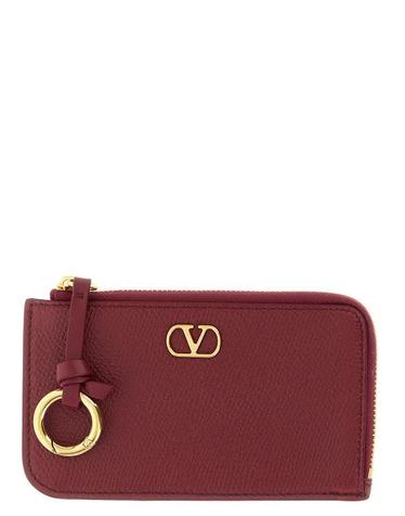 [해외직구] 26FW 발렌티노 가라바니 명함지갑 W0P0BC9TLKJ8M Bordeaux