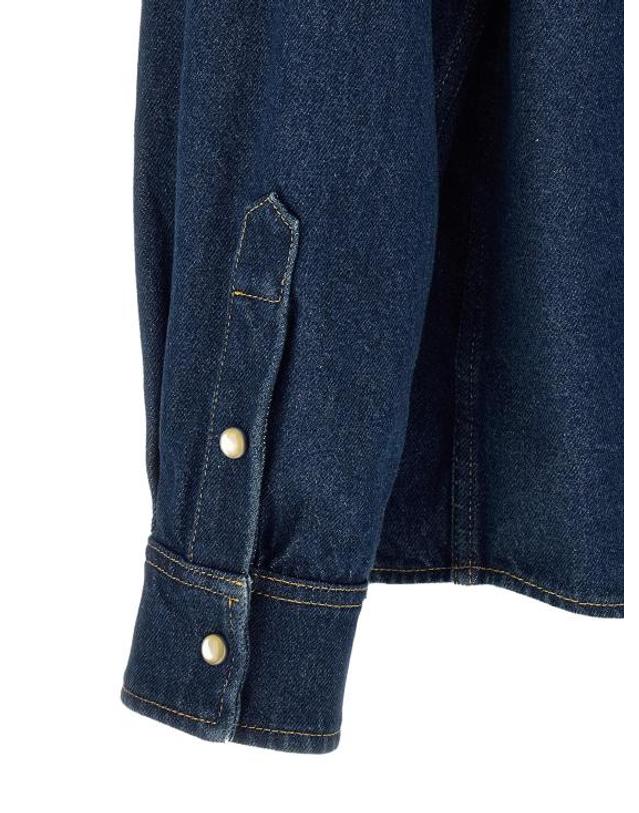 발렌티노 가라바니 [해외직구] 26FW 발렌티노 가라바니 데님 셔츠 VA339005BM BLUE 착용컷