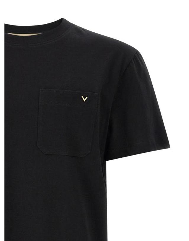 발렌티노 가라바니 [해외직구] 26FW 발렌티노 가라바니 반팔 티셔츠 V3MG10VBGR0NO Black 착용컷