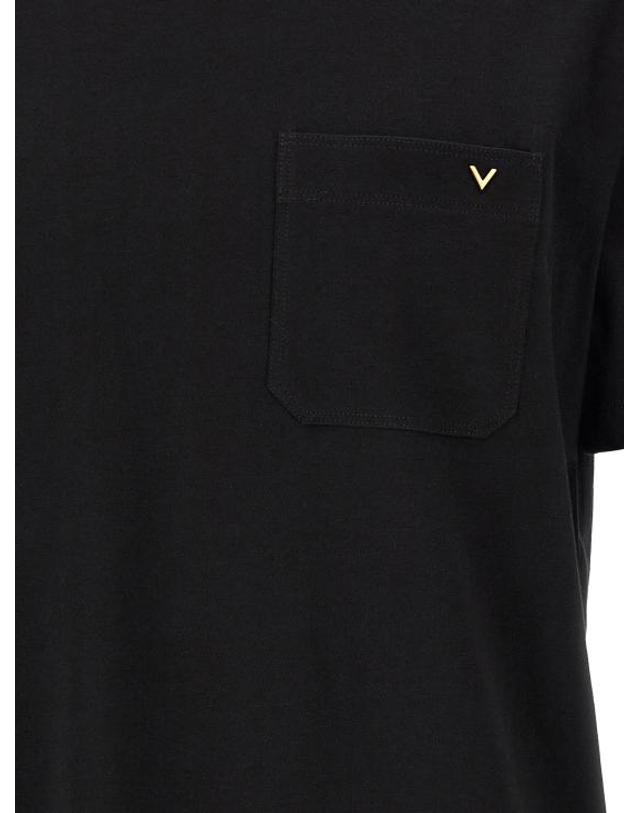 발렌티노 가라바니 [해외직구] 26FW 발렌티노 가라바니 반팔 티셔츠 V3MG10VBGR0NO Black 착용컷
