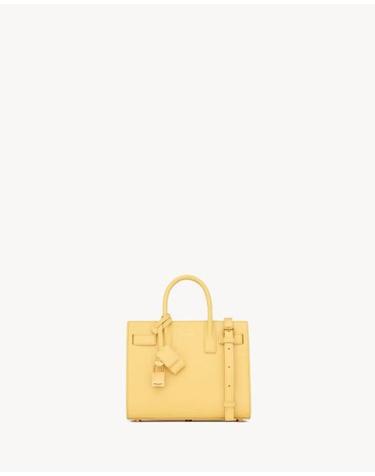 [해외직구] 26SS 생로랑 나노 삭 드 주르 토트 백 ULT 008980 JAUNE TU YELLOW