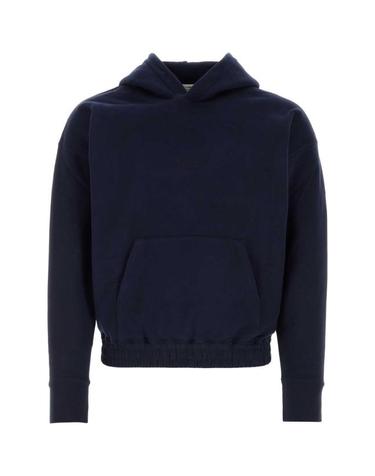 [해외직구] 25FW 생로랑 프론트 로고 자수 후드 773358Y36SW 4140 NAVY