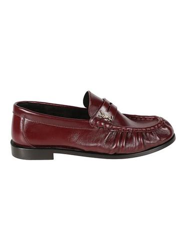 [해외직구] 26FW 생로랑 빈티지 보르도 소프트 가죽 로퍼 A001MMAAFGB6629 Burgundy