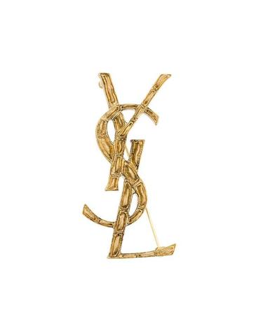 [해외직구] 26FW 생로랑 YSL 오피움 크로커다일 브로치 470371Y1500 8030 Oro