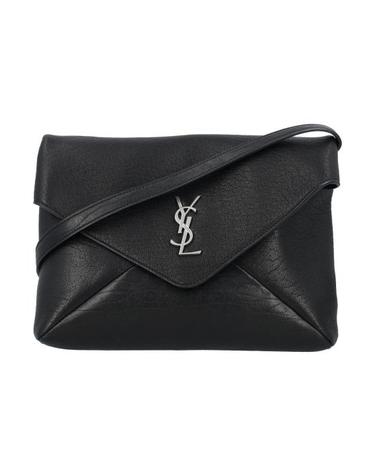 [해외직구] 26FW 생로랑 엔벨로프 스트랩 파우치 801490AACIU 1000 BLACK