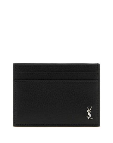 [해외직구] 26FW 생로랑 타이니 카산드라 카드 케이스 그레인드 레더 847951AAELP 1000 Black