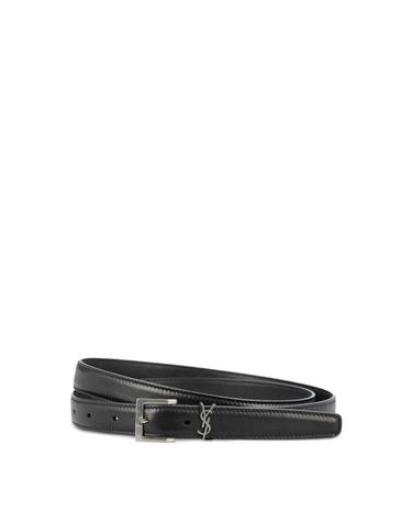 [해외직구] 26FW 생로랑 카산드르 레더 벨트 A0054TBOO0E1000 BLACK