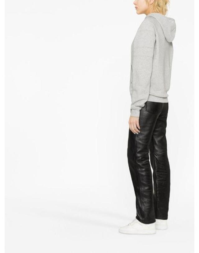 생로랑 [해외직구] 23FW 생로랑 후드 티셔츠 728319Y37GY1403 GRIS CHINE 착용컷