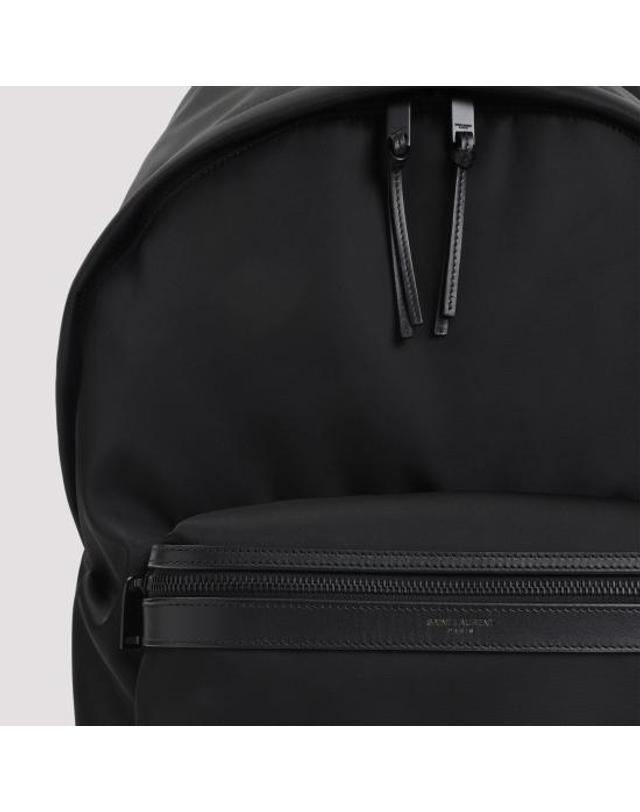 생로랑 [해외직구] 26SS 생로랑 CITY 시티 클래식 로고 백팩 534967FAEY2 1000 BLACK 착용컷