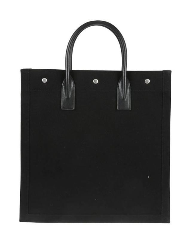 생로랑 [해외직구] 생로랑 프린티드 캔버스 레더 리브 고시 N S 토트백 63253996N9E1070 Black 착용컷