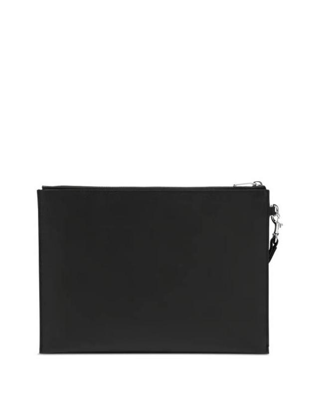 생로랑 [해외직구] 26SS 생로랑 엠보스 레더 파리 지퍼 태블릿 홀더 683865BTY0N 1000 BLACK 착용컷