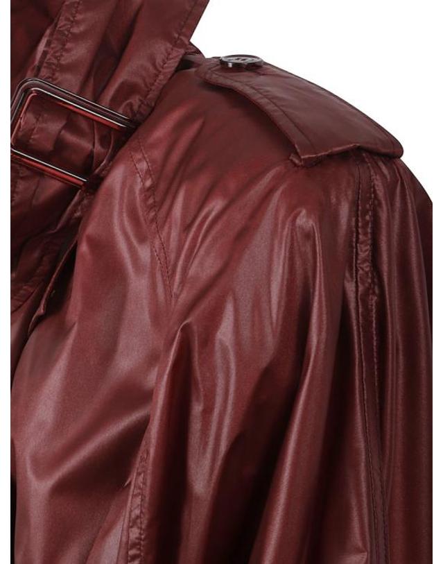 생로랑 [해외직구] 26SS 생로랑 트렌치 코트 870862YZ9GI6005 Burgundy 착용컷