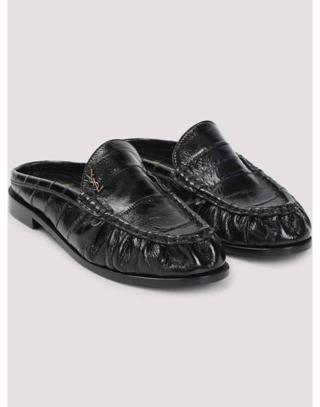 생로랑 [해외직구] 26FW 생로랑 뮬 슬리퍼 8697420WXAF1000 Black 착용컷
