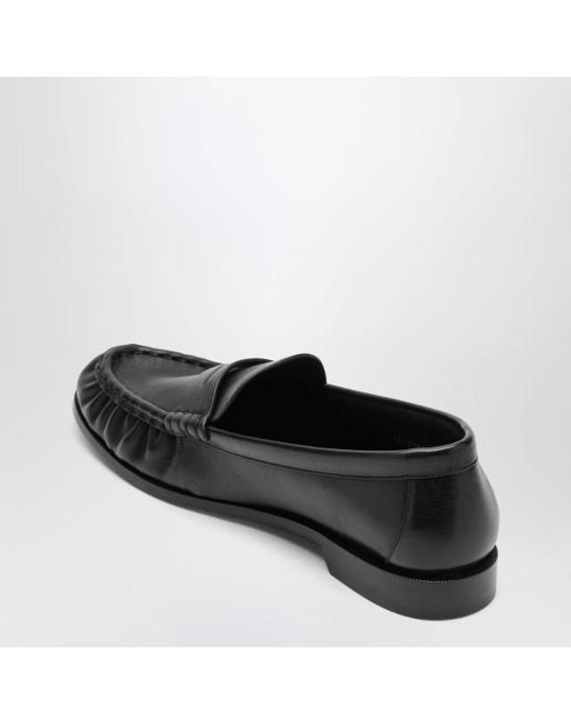 생로랑 [해외직구] 26FW 생로랑 매트 레더 서플 르 로퍼 83947125VAA Black 착용컷