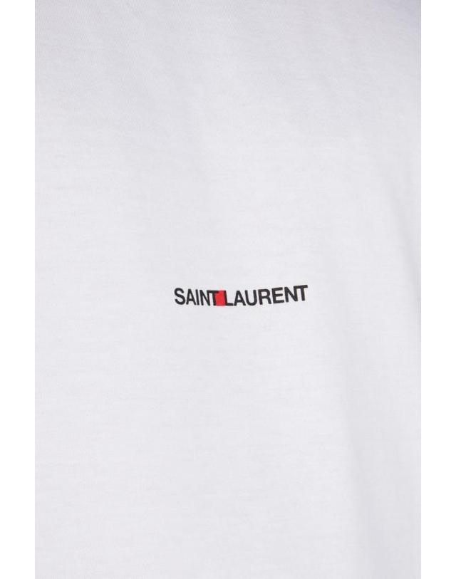 생로랑 [해외직구] 26SS 생로랑 리브 고쉬 티셔츠 464572YB2DQ 9000 WHITE 착용컷