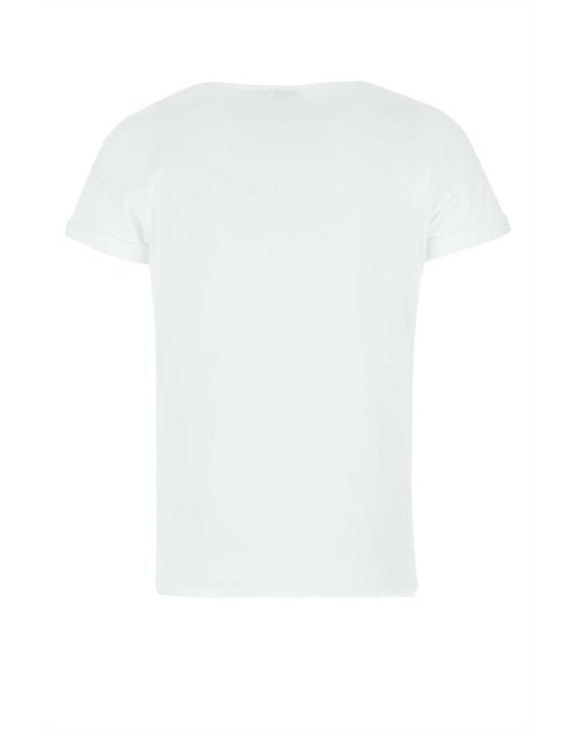 생로랑 [해외직구] 26SS 생로랑 리브 고쉬 티셔츠 464572YB2DQ 9000 WHITE 착용컷