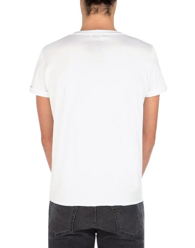 생로랑 [해외직구] 26SS 생로랑 리브 고쉬 티셔츠 464572YB2DQ 9000 WHITE 착용컷