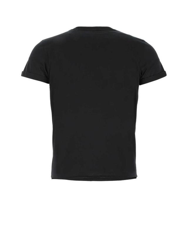 생로랑 [해외직구] 26SS 생로랑 리브 고쉬 티셔츠 464572YB2DQ 1000 BLACK 착용컷
