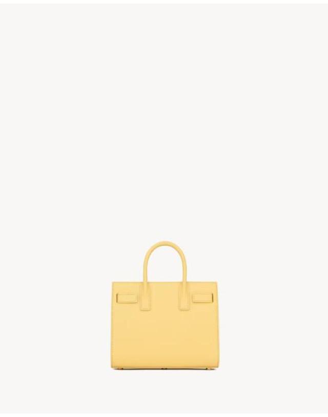생로랑 [해외직구] 26SS 생로랑 나노 삭 드 주르 토트 백 ULT 008980 JAUNE TU YELLOW 착용컷