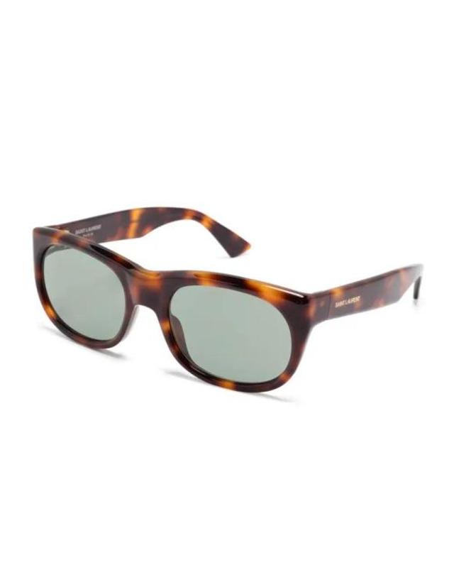생로랑 [해외직구] 25FW 생로랑 선글라스 SL815ROMY 002 HAVANA HAVANA GREEN 56 BROWN 착용컷