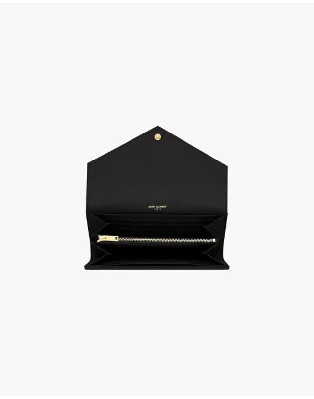 생로랑 [해외직구] 26SS 생로랑 지갑 ULT 008957 NOIR TU BLACK 착용컷
