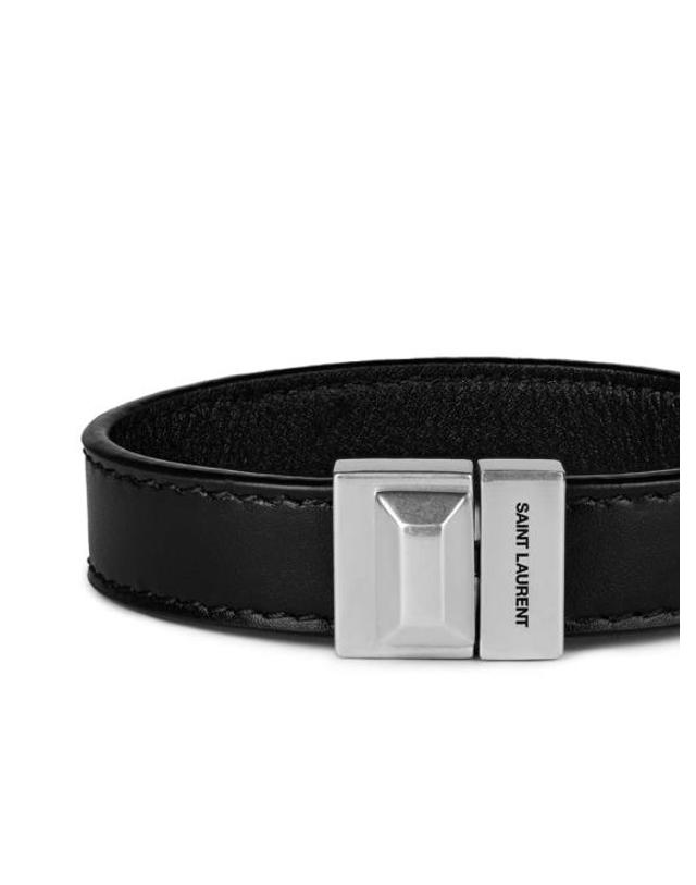 생로랑 [해외직구] 26SS 생로랑 브레이슬릿 756749AACJA1000 BLACK 착용컷