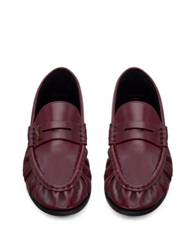 생로랑 [해외직구] 생로랑 빈티지 보르도 소프트 가죽 로퍼 A001MM AAFGB6629 BORDEAUX 착용컷