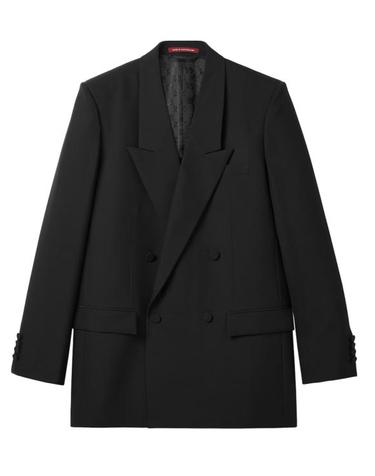 [해외직구] 25FW 구찌 더블 브래스트 테크니컬 파나마 자켓 849881Z7AYA 1000 Black