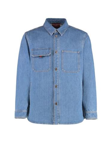 [해외직구] 25SS 구찌 긴팔 셔츠 820358XDC6Y 4447 Denim