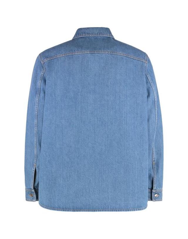 구찌 [해외직구] 25SS 구찌 긴팔 셔츠 820358XDC6Y 4447 Denim 착용컷