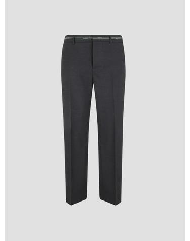 [해외직구] 26SS 구찌 스트레이트 팬츠 855095ZAS68 1076 DRK GREY GREEN MC