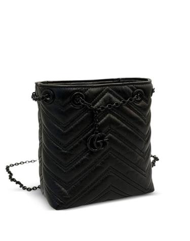 [해외직구] 26SS 구찌 GG 마몽 나노 버킷백 856404AAFS11000 Black
